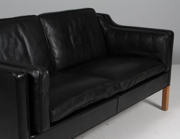 Børge Mogensen. Fritstående to pers. sofa, model 2212. Original betrukket - Image 5