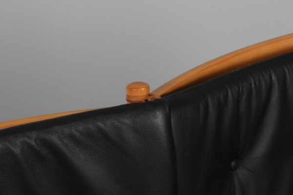 Børge Mogensen tremmesofa af bøg og læder. Model 1789. - Image 5