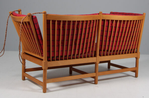 Børge Mogensen tremmesofa af bøg og Cotil. Model 1789. - Image 3