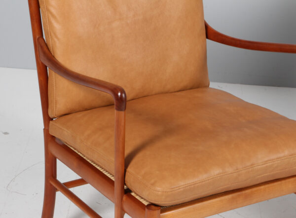Ole Wanscher Colonial lænestole af kirsebær og anilin læder. Model PJ149 - Image 6