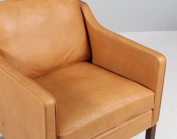 Børge Mogensen lænestol model 2321, nybetrukket - Image 4