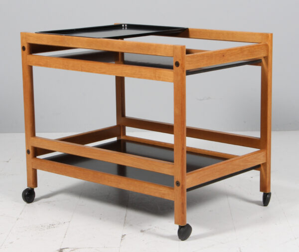 Børge Mogensen rullebord / serveringsvogn af eg, model 5370