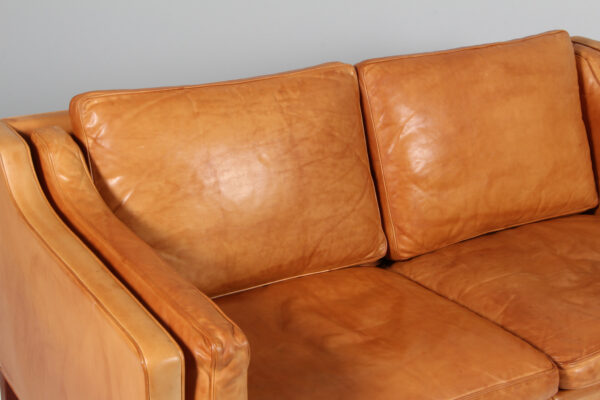 Børge Mogensen. Fritstående to pers. sofa, model 2212. Original betrukket - Image 8