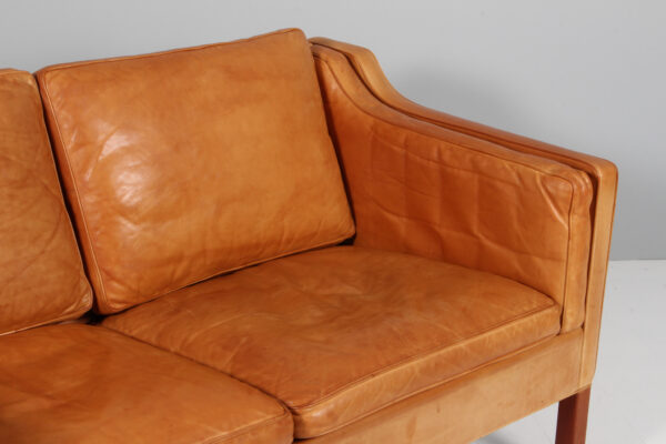 Børge Mogensen. Fritstående to pers. sofa, model 2212. Original betrukket - Image 4