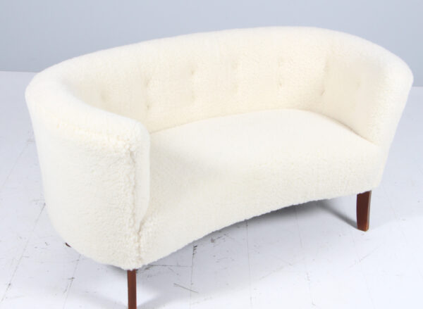 Dansk Møbelsnedker, lille banansofa. 1940'erne - Image 2