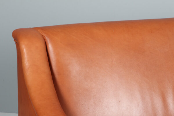 Kaare Klint tre personers sofa af patineret læder, model 6092 - Image 7