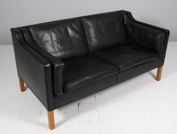 Børge Mogensen. Fritstående to pers. sofa, model 2212. Original betrukket - Image 2