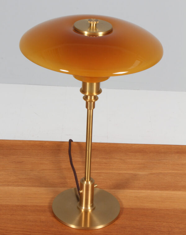 Poul Henningsen bordlampe af messing m/ ravskærme. Model 3/2. Limited edition - Image 2