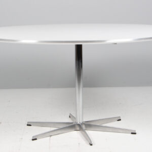 Piet Hein og Arne Jacobsen cirkulært spisebord, ny højde