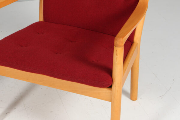 Hans J. Wegner par armstole af bøg og Hallingdal - Image 6