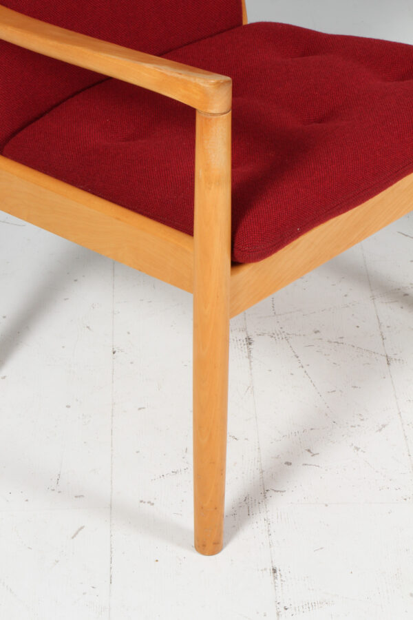 Hans J. Wegner par armstole af bøg og Hallingdal - Image 5