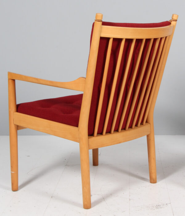Hans J. Wegner par armstole af bøg og Hallingdal - Image 3