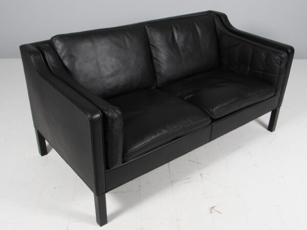 Børge Mogensen. Fritstående to pers. sofa, model 2212. Original betrukket - Image 3