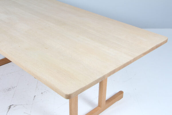 Børge Mogensen Shaker spisebord af massiv sæbebehandlet eg, model 6286 - Image 7