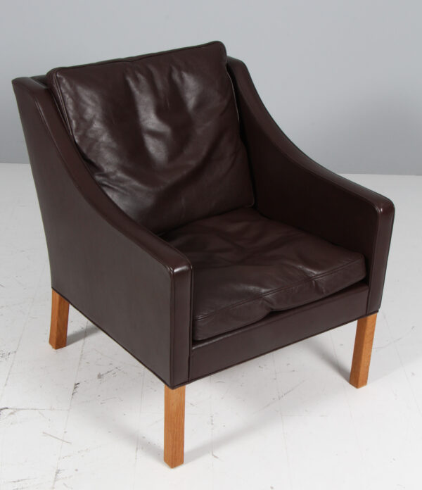 Børge Mogensen. Lænestol, model 2207. Original betrukket - Billede 2