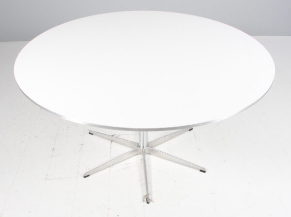Piet Hein og Arne Jacobsen cirkulært spisebord, ny højde - Billede 2