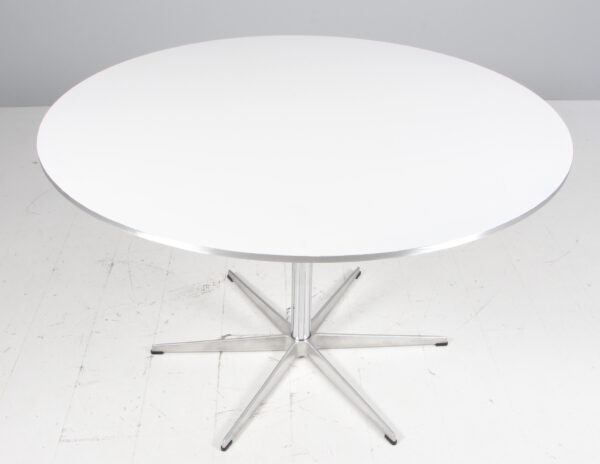 Piet Hein og Arne Jacobsen cirkulært spisebord, ny højde - Billede 2