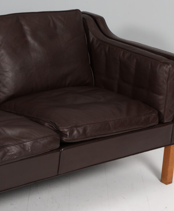 Børge Mogensen. Fritstående trepers. sofa, model 2213. Original betrukket - Billede 5