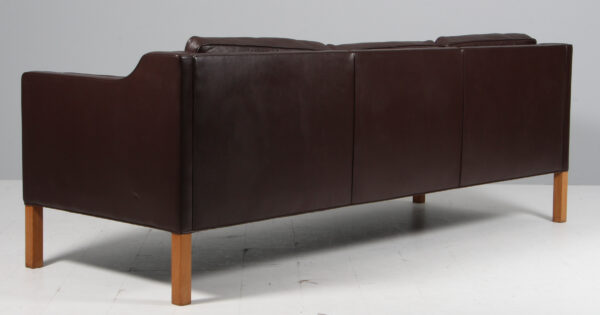 Børge Mogensen. Fritstående trepers. sofa, model 2213. Original betrukket - Billede 3
