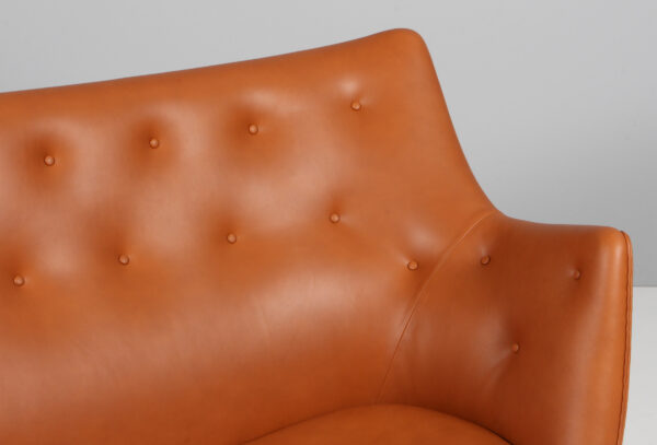 Finn Juhl To personers sofa, walnut elegance, model Poet - Billede 9
