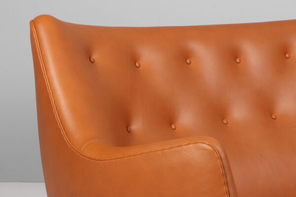 Finn Juhl To personers sofa, walnut elegance, model Poet - Billede 5