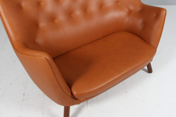 Finn Juhl To personers sofa, walnut elegance, model Poet - Billede 4