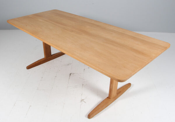 Børge Mogensen shakerbord af massiv sæbebehandlet eg, model C18 - Billede 2