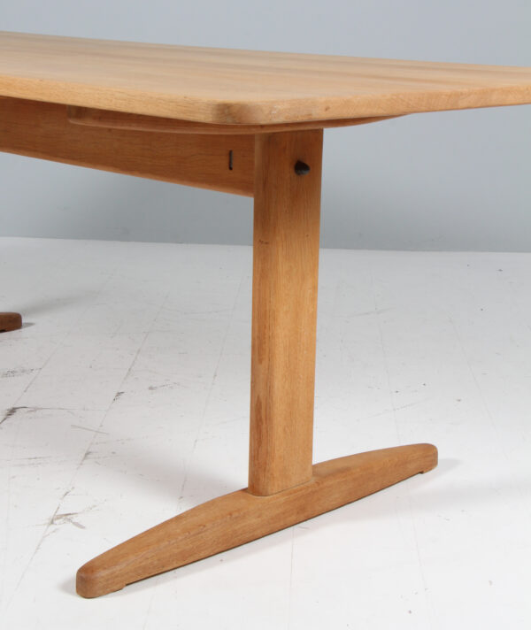 Børge Mogensen shakerbord af massiv sæbebehandlet eg, model C18 - Billede 4
