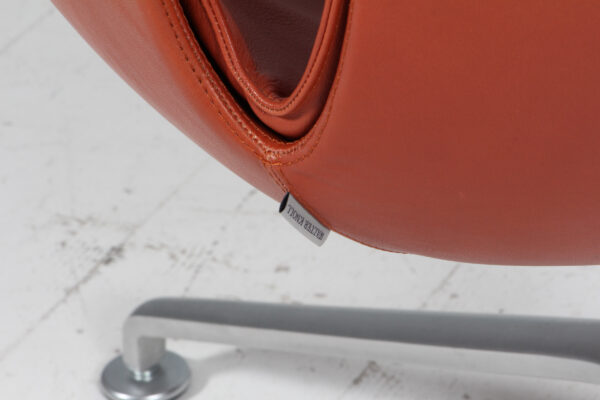 Preben Fabricius & Jørgen Kastholm. ‘Tulip’ lounge chair. Cognac læder - Billede 3