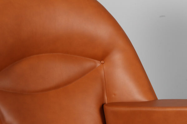 Hans J. Wegner Lænestol med skammel, model Oculus, Walnut elegance - Billede 14