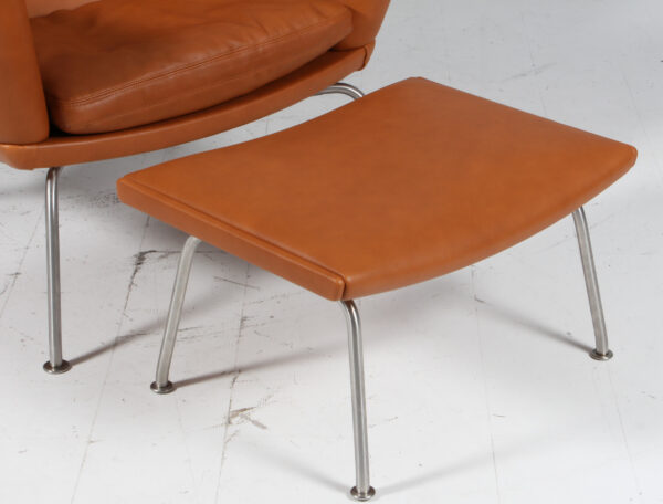 Hans J. Wegner Lænestol med skammel, model Oculus, Walnut elegance - Billede 12
