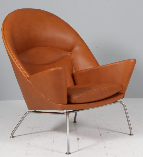 Hans J. Wegner Lænestol med skammel, model Oculus, Walnut elegance - Billede 10