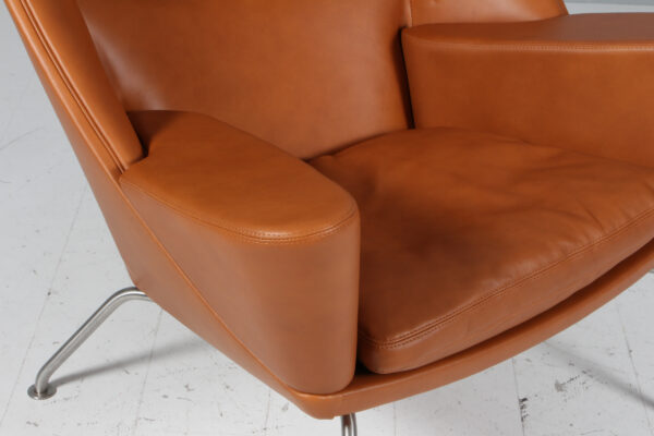 Hans J. Wegner Lænestol med skammel, model Oculus, Walnut elegance - Billede 7