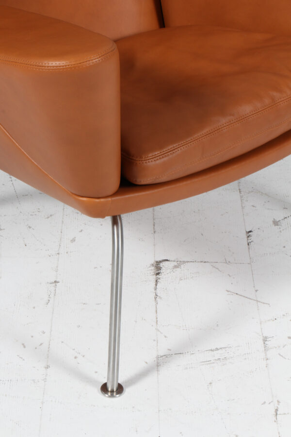 Hans J. Wegner Lænestol med skammel, model Oculus, Walnut elegance - Billede 5