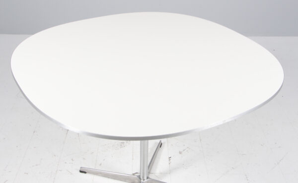 Piet Hein & Arne Jacobsen super cirkulært spisebord af laminat. - Billede 2