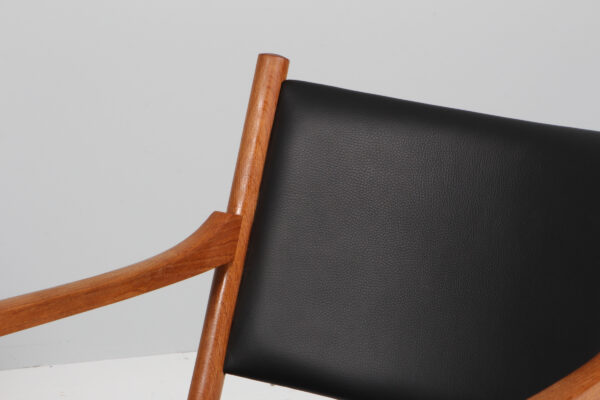 Hans J. Wegner par lænestole af eg og læder, model CH52 - Billede 6