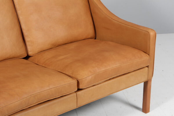 Børge Mogensen. Fritstående to pers. sofa, model 2208. Nybetrukket - Billede 6
