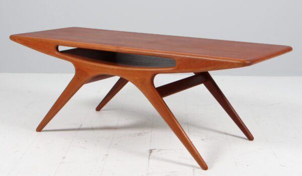 Johannes Andersen sofabord af teak, model Smilet - Billede 2