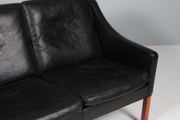 Børge Mogensen. Fritstående to pers. sofa, model 2208. Original betrukket - Billede 6