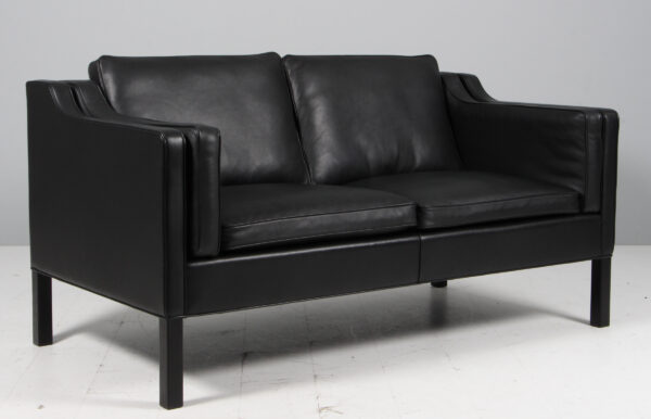 Børge Mogensen. Fritstående to pers. sofa, model 2212. Original betrukket 2016