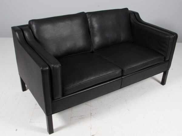Børge Mogensen. Fritstående to pers. sofa, model 2212. Original betrukket 2016 - Billede 2