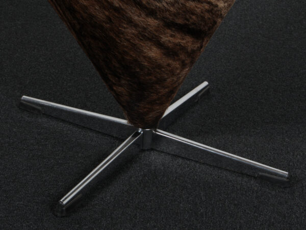 Verner Panton cone chair af læder og skind - Billede 5