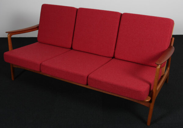 Johannes Andersen tre personers sofa af teak og eg - Billede 2