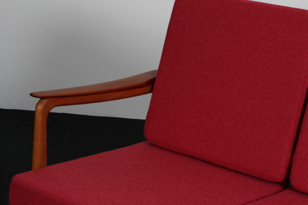 Johannes Andersen tre personers sofa af teak og eg - Billede 7