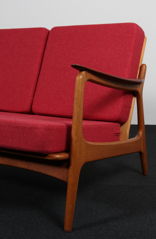 Johannes Andersen tre personers sofa af teak og eg - Billede 5