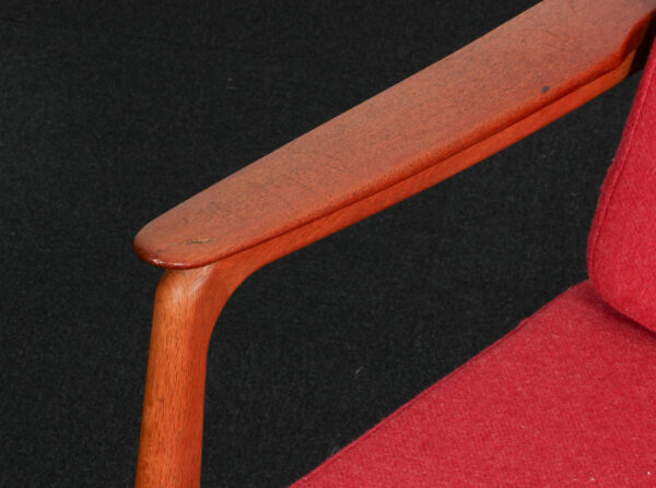 Johannes Andersen tre personers sofa af teak og eg - Billede 4