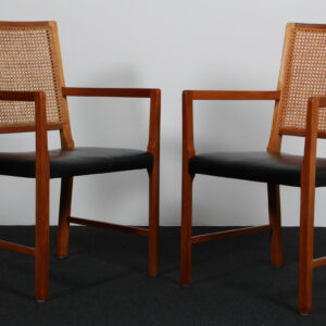 Bernt Pedersen armstole af mahogni og flet