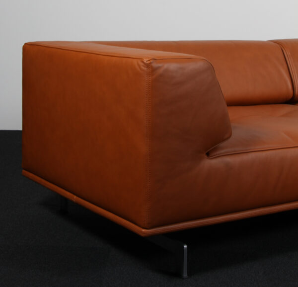 Hannes Wettstein modul sofa M/ chaiselong, model Delphi. Nybetrukket, walnut elegance - Billede 5
