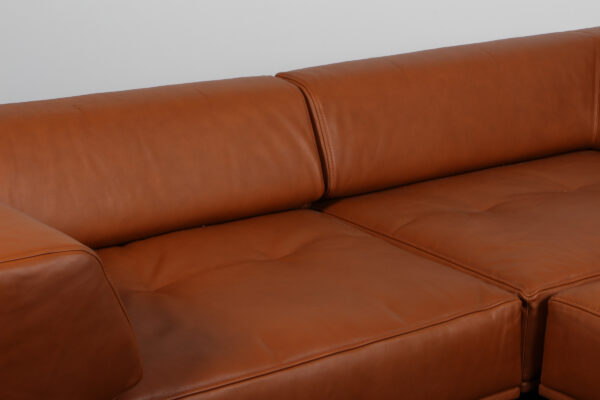 Hannes Wettstein modul sofa M/ chaiselong, model Delphi. Nybetrukket, walnut elegance - Billede 3