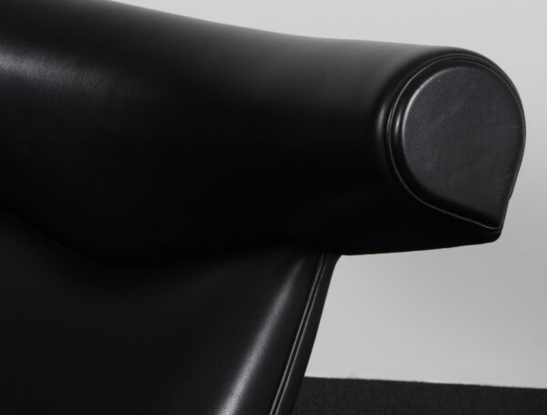 Hans J. Wegner Ox Chair samt skammel, original betrukket - Billede 6